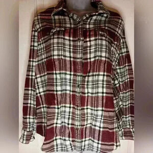 Lady's NATURAL REFLECTION vintage plaid button up‎ (#578)